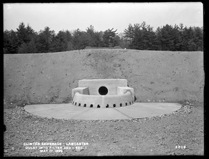 Clinton Sewerage, outlet into Filter-bed, Section 1, Lancaster, Mass., May 17, 1899