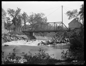 Wachusett Reservoir, Sawyer's Mills dam, from the north, Boylston, Mass., May 23, 1899