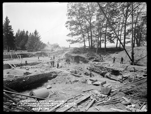 Distribution Department, Northern High Service Spot Pond Pumping Station, excavation for pumping station, Stoneham, Mass., May 25, 1899