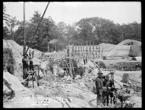 Distribution Department, Northern High Service Spot Pond Pumping Station, excavation for pump-well chambers, Stoneham, Mass., May 25, 1899