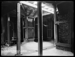 Clinton Sewerage, interior of covered reservoir, Section 2, Clinton, Mass., Jun. 9, 1899