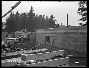 Distribution Department, Northern High Service Spot Pond Pumping Station, front, from the northeast (south side), Stoneham, Mass., Jun. 20, 1899