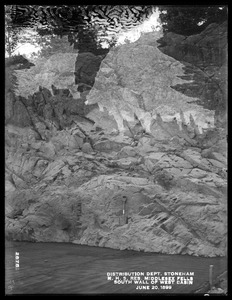 Distribution Department, Northern High Service Middlesex Fells Reservoir, south wall of west basin, from the north, Stoneham, Mass., Jun. 20, 1899