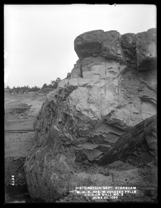 Distribution Department, Northern High Service Middlesex Fells Reservoir, south end of division wall No. 2, from the north, Stoneham, Mass., Jun. 20, 1899