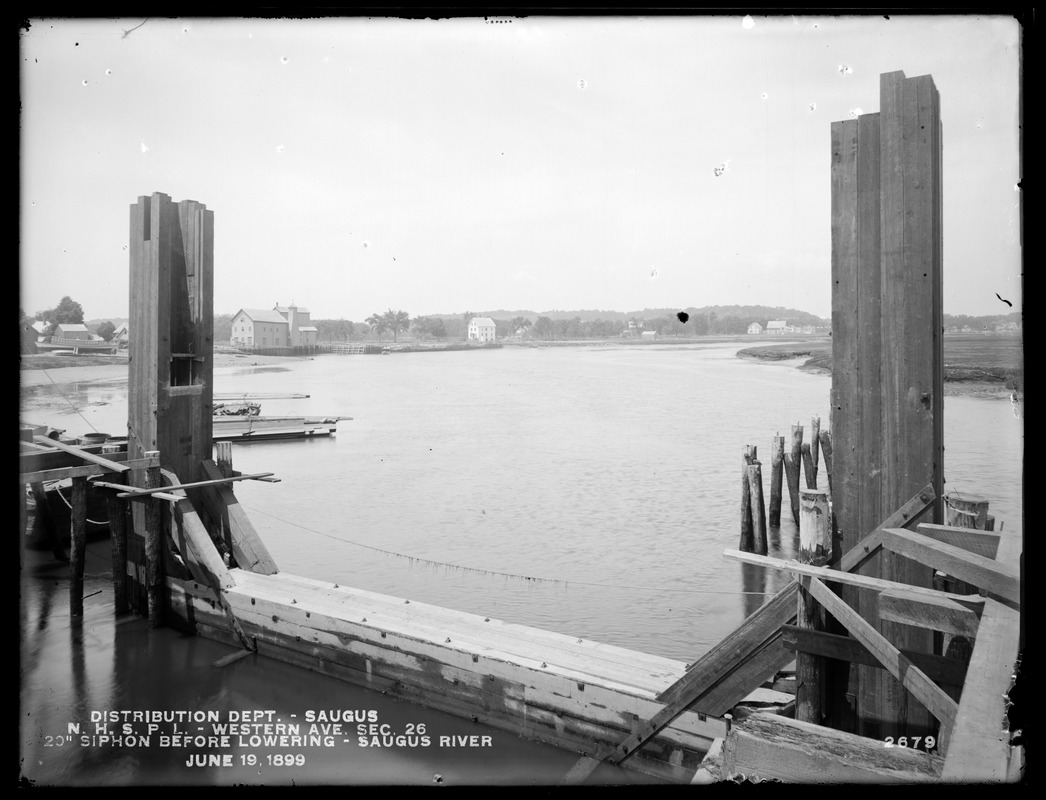 Distribution Department, Northern High Service Pipe Lines, Section 26, Saugus River crossing