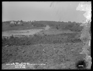 Wachusett Reservoir, new road between West Boylston and Clinton, Station 183; from the east, Sterling, Mass., Jul. 13, 1899