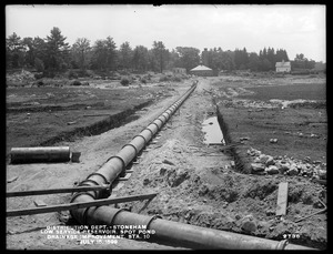 Distribution Department, Low Service Spot Pond Reservoir, drainage improvement, station 10, near Pond Street, from the north, Stoneham, Mass., Jul. 15, 1899