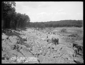 Distribution Department, Low Service Spot Pond Reservoir, improvement of west shore of Porter Cove, from the south, Stoneham, Mass., Jul. 15, 1899
