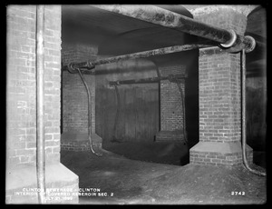 Clinton Sewerage, interior of covered reservoir, Section 2, Clinton, Mass., Jul. 21, 1899