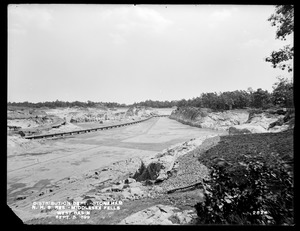Distribution Department, Northern High Service Middlesex Fells Reservoir, west basin, from the west, near south end of Dam No. 2, Stoneham, Mass., Sep. 5, 1899