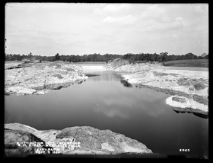 Distribution Department, Northern High Service Middlesex Fells Reservoir, east basin, from the south, near division wall No. 1, Stoneham, Mass., Sep. 5, 1899