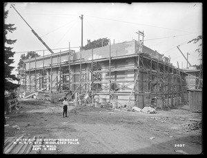 Distribution Department, Northern High Service Spot Pond Pumping Station, south wall, from the south, Stoneham, Mass., Sep. 5, 1899