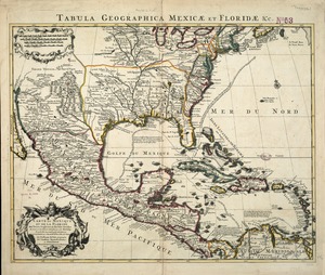 Carte du Mexique et de la Florida