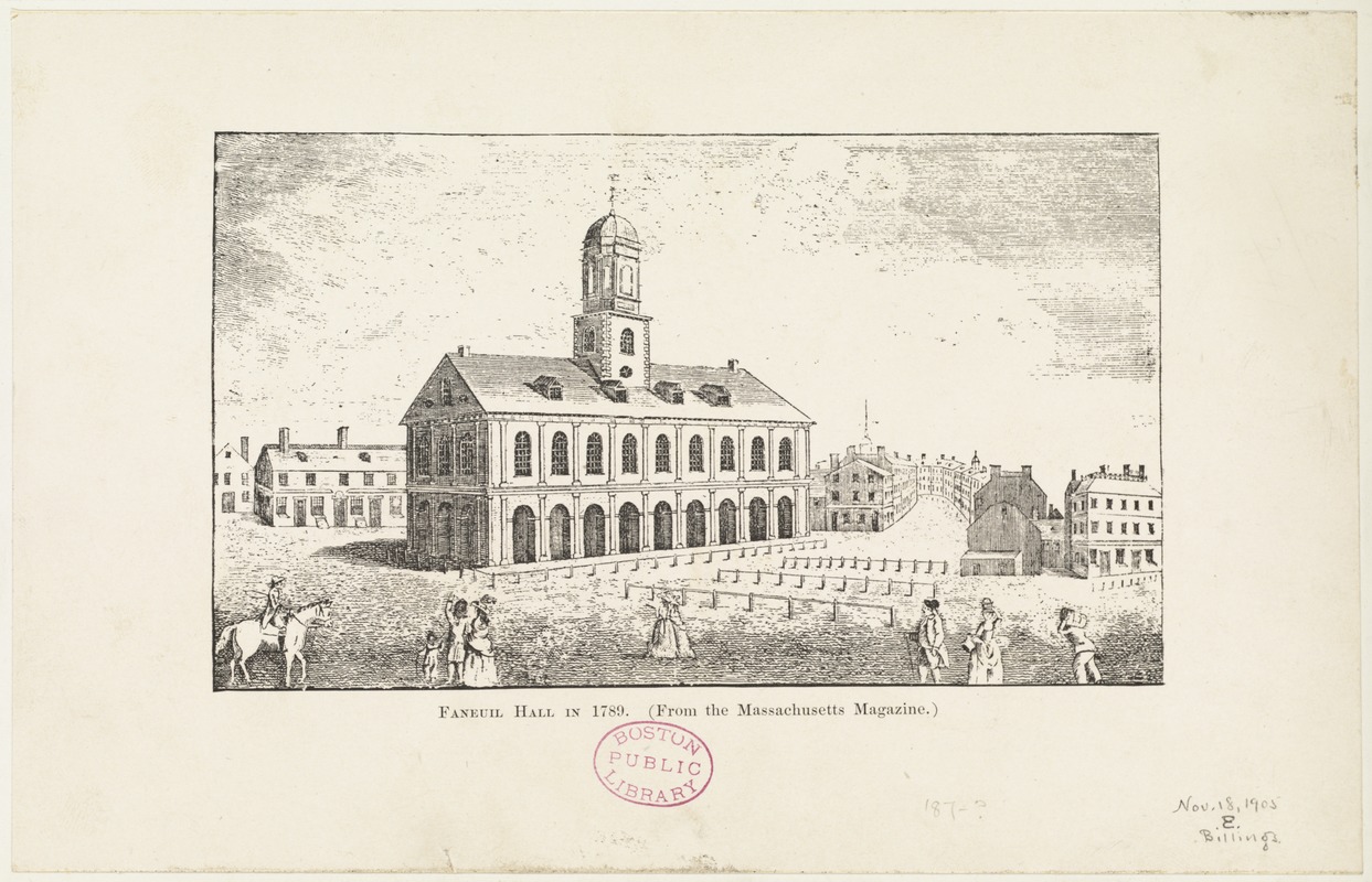 Faneuil Hall in 1789