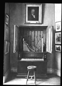 Oliver Holden organ and portrait