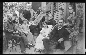 Holiday group at McGill house on June 17, 1887