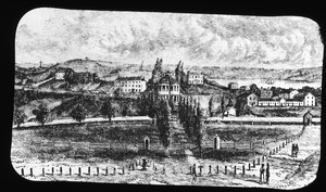 Bunker and Breed's Hills from the Navy Yard, about 1823