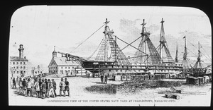Comprehensive view of U.S. Navy Yard at Charlestown