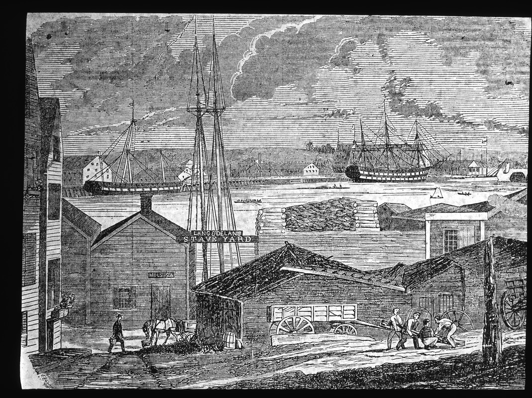 Charlestown Navy Yard in 1851