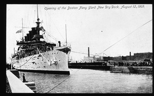 Opening of Dry Dock No. 2, August 12, 1905 to U.S.S. Maryland