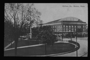 Color postcard of Sullivan Square