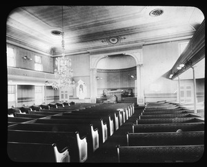 Interior of Harvard Church