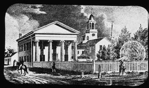 Charlestown Female Seminary and First Baptist Church, 1850