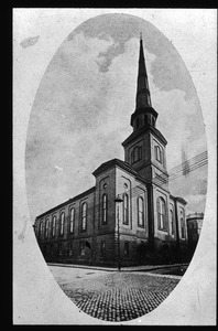 First Baptist Church and spire