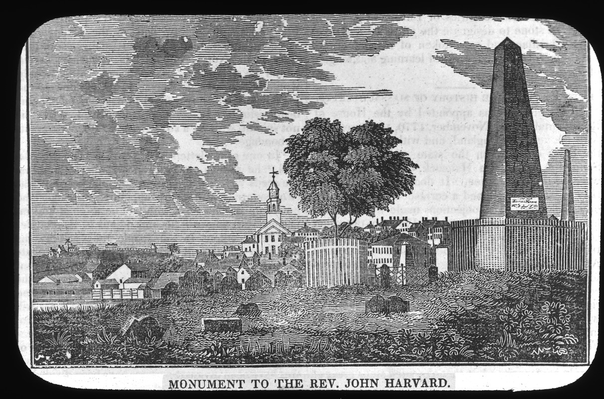 Monument to the Rev. John Harvard
