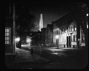 Night view of Bunker Hill Monument