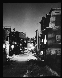 Soley Street on winter night