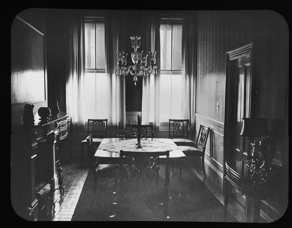 Dining room at 39 Monument Square May, 1951
