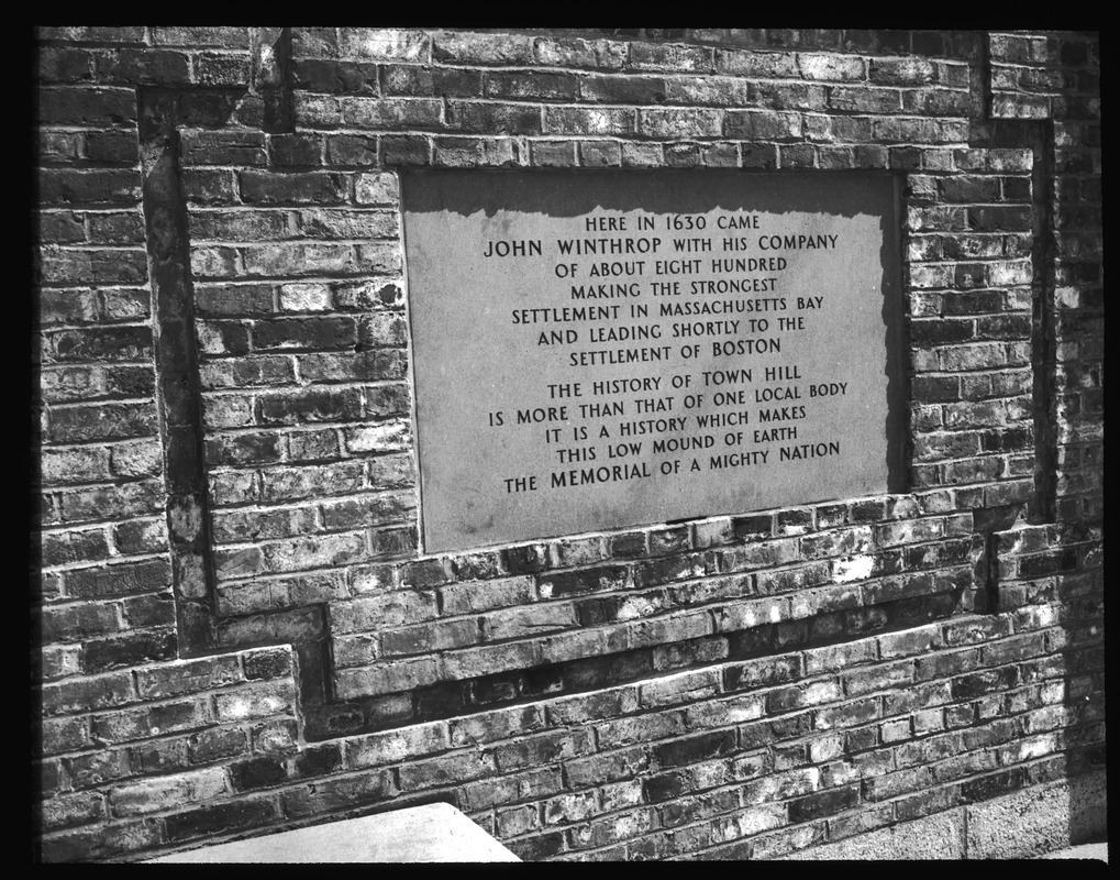 One of eight wall tablets in John Harvard Mall