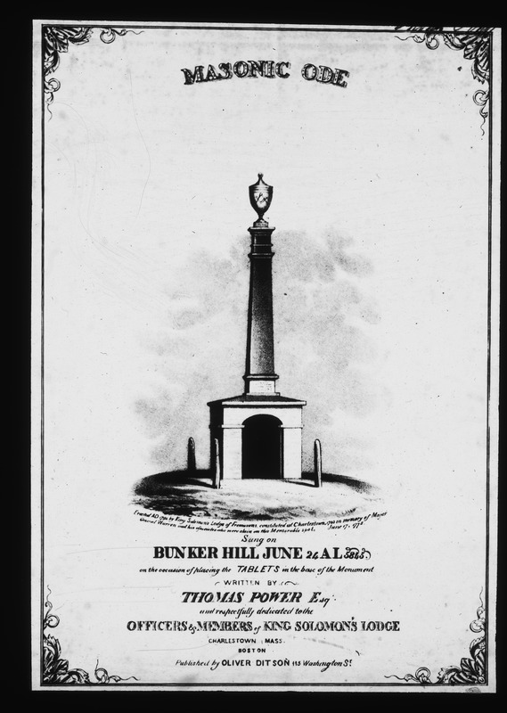 Cover of Masonic Ode by Thomas Power