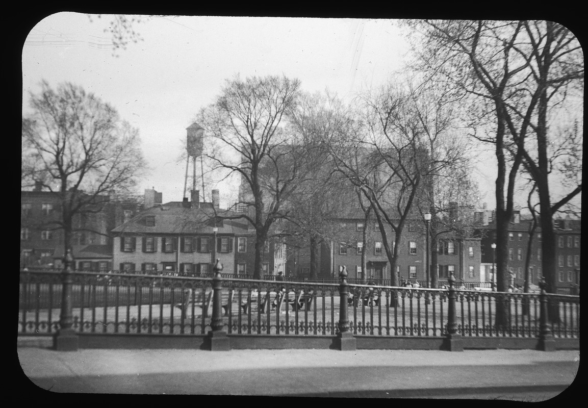 East Side of Winthrop Square looking across the Training Field, April, 1944