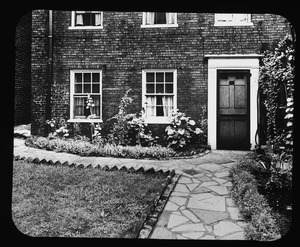 House of Edmund Quincy, 17 Elwood Street. Back door and garden