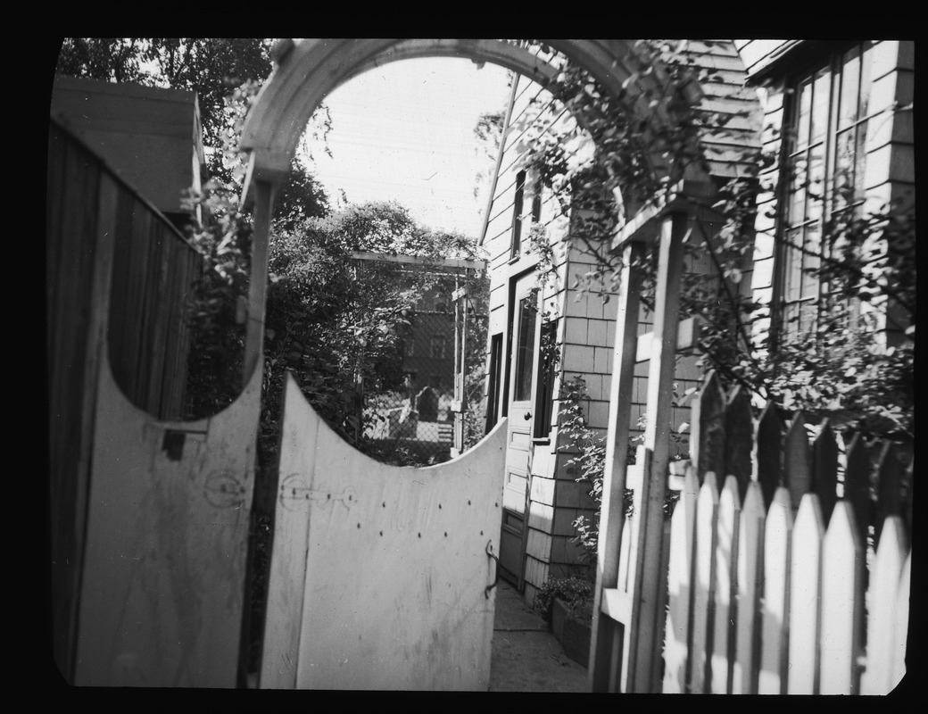 Gateway to 16 1/2 Polk Street, entrance to house of Mr. Fitzgerald