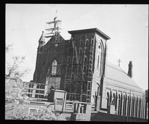 St. Mary's Church under repair 1946