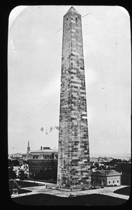 Bunker Hill Monument with old High School in background