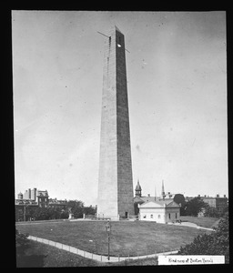 Bunker Hill Monument showing Monument Square Methodist Church