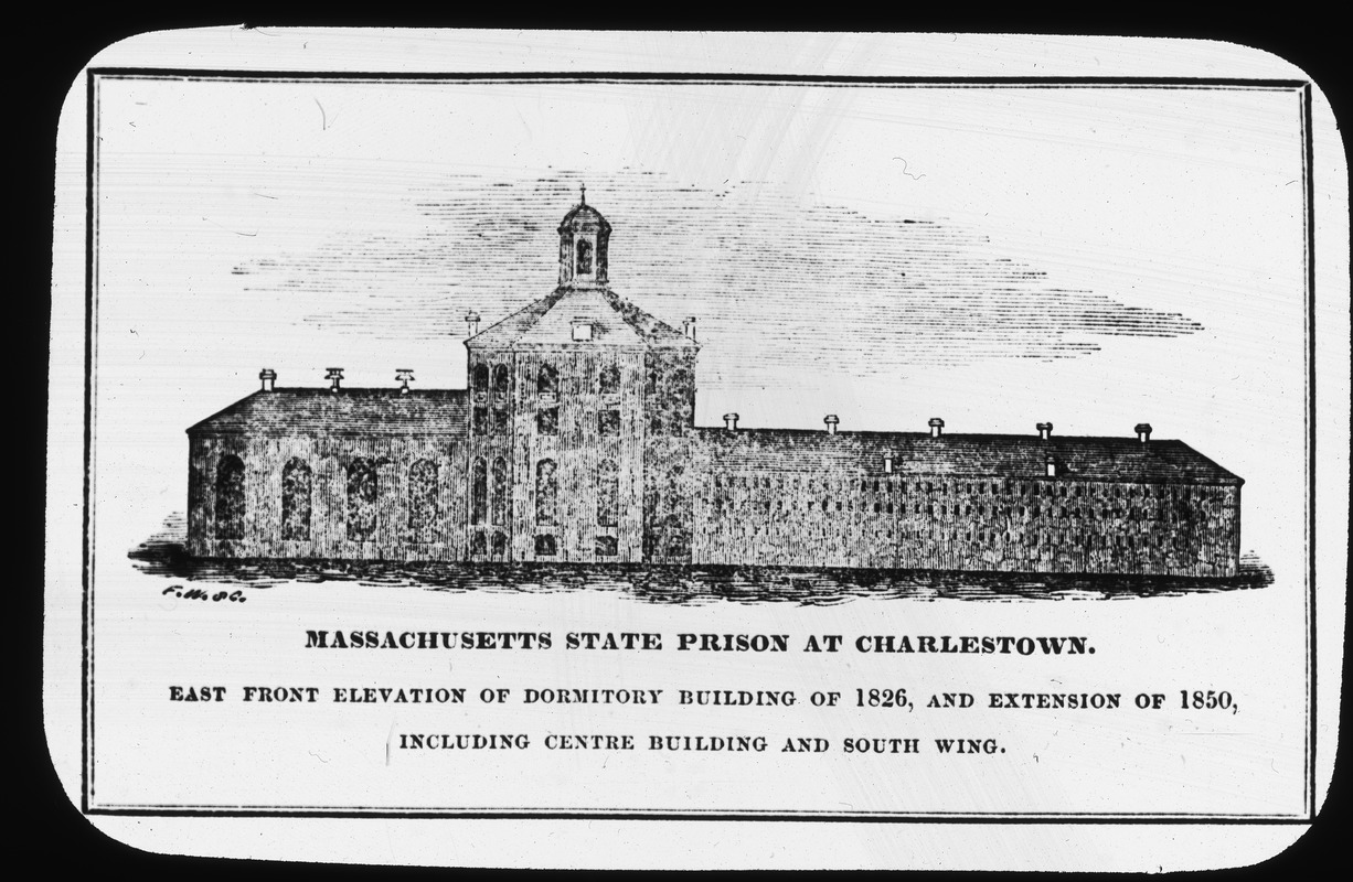 East front elevation of prison