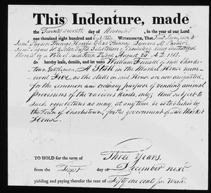 Indenture of 1818