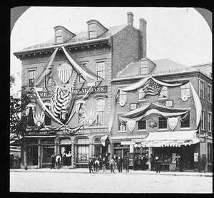 Bunker Hill National Bank on Charlestown Square at northwest corner of Park Street