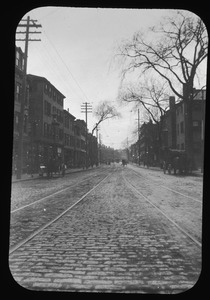 Thompson Square looking west on Main Street, in 1899 or so