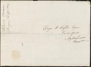 Elijah Webster to George Coffin, 26 April 1839