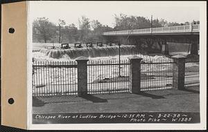 Chicopee River at Ludlow bridge, Ludlow, Mass., 12:35 PM, Sep. 22, 1938