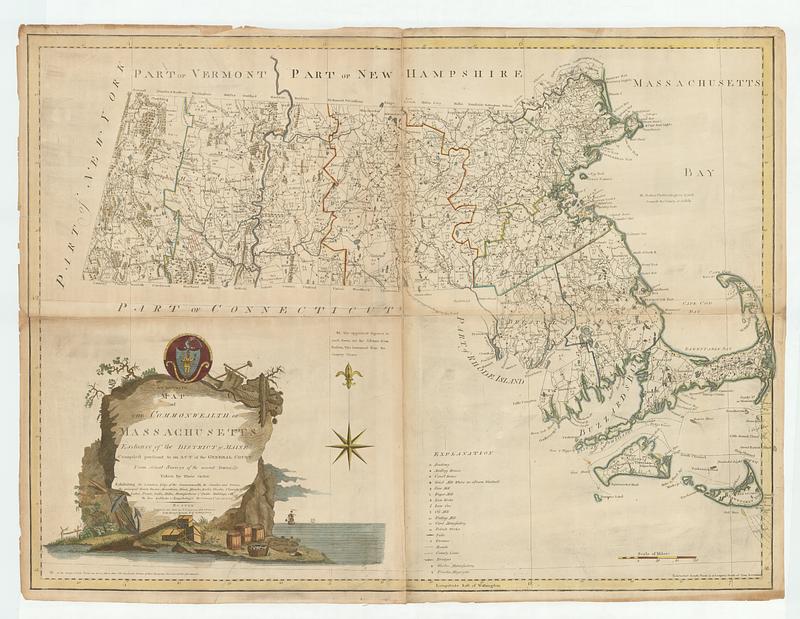 An accurate map of the commonwealth of Massachusetts exclusive of the district of Maine compiled pursuant to an act of the general court from actual surveys of the several towns, &c. taken by their order