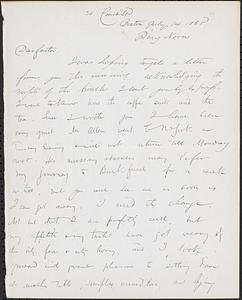 Letter from John D. Long to Zadoc Long, July 14, 1865