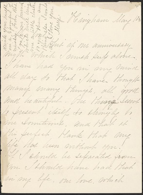 Letter from Mary W. Glover to John D. Long, May 10