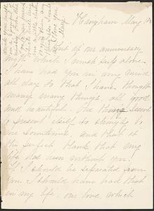 Letter from Mary W. Glover to John D. Long, May 10